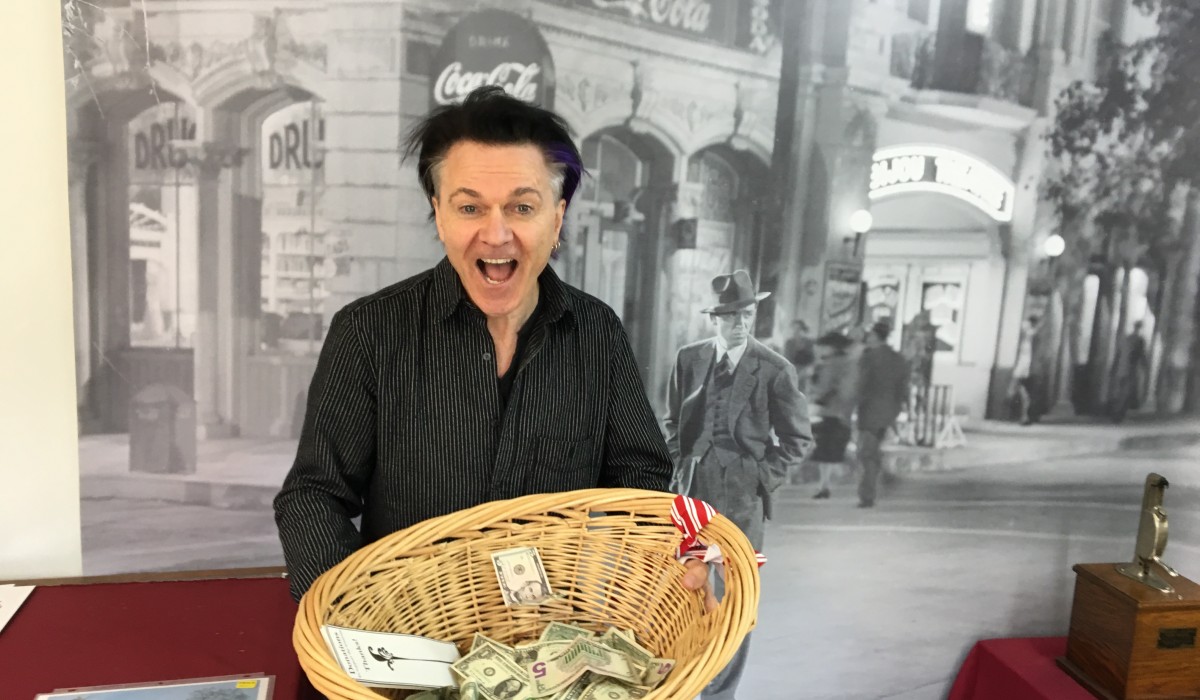 Lawrence Gowen, lead vocalist and keyboardist for the band Styx visits our Museum.