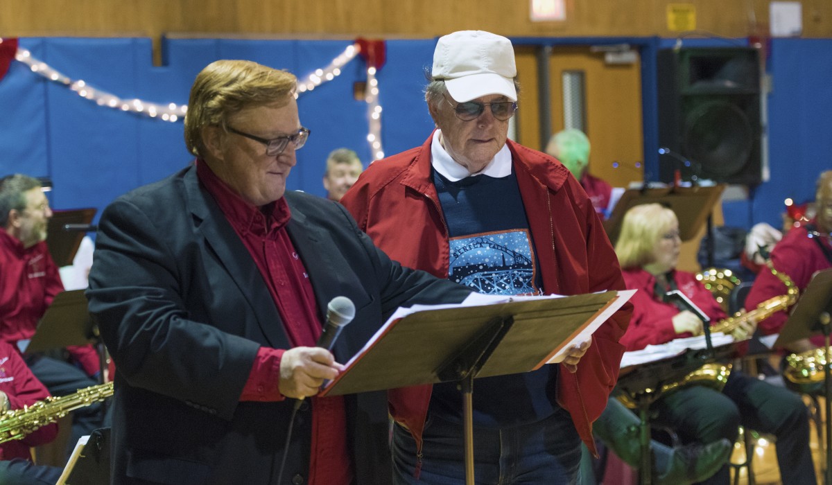 Jimmy Hawkins joins Andy Stobie for a medley of songs from "Girl Happy," one of the movies that Jimmy co-starred in with Elvis. Photo by Henry  Law