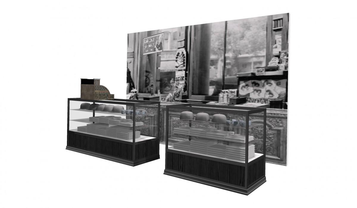 In the vision for our expanded Museum, Gower's Drug Store will be our gift shop. Rendering by Johnson/Hehr Associates.
